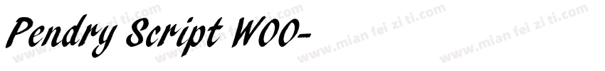 Pendry Script W00字体转换
